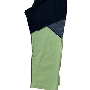 Xersion‎ Women's Fitted Athletic Pants Leggings Black Neon Yellow Active 3X